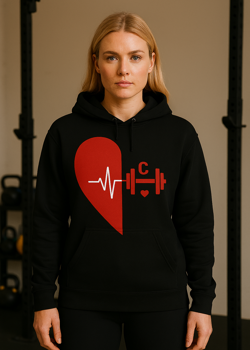 ECG Barbell Hoodie