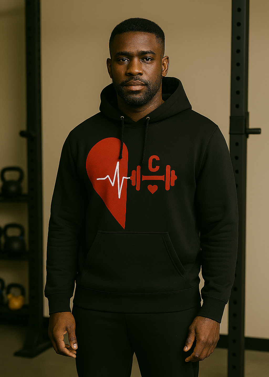 ECG Barbell Hoodie