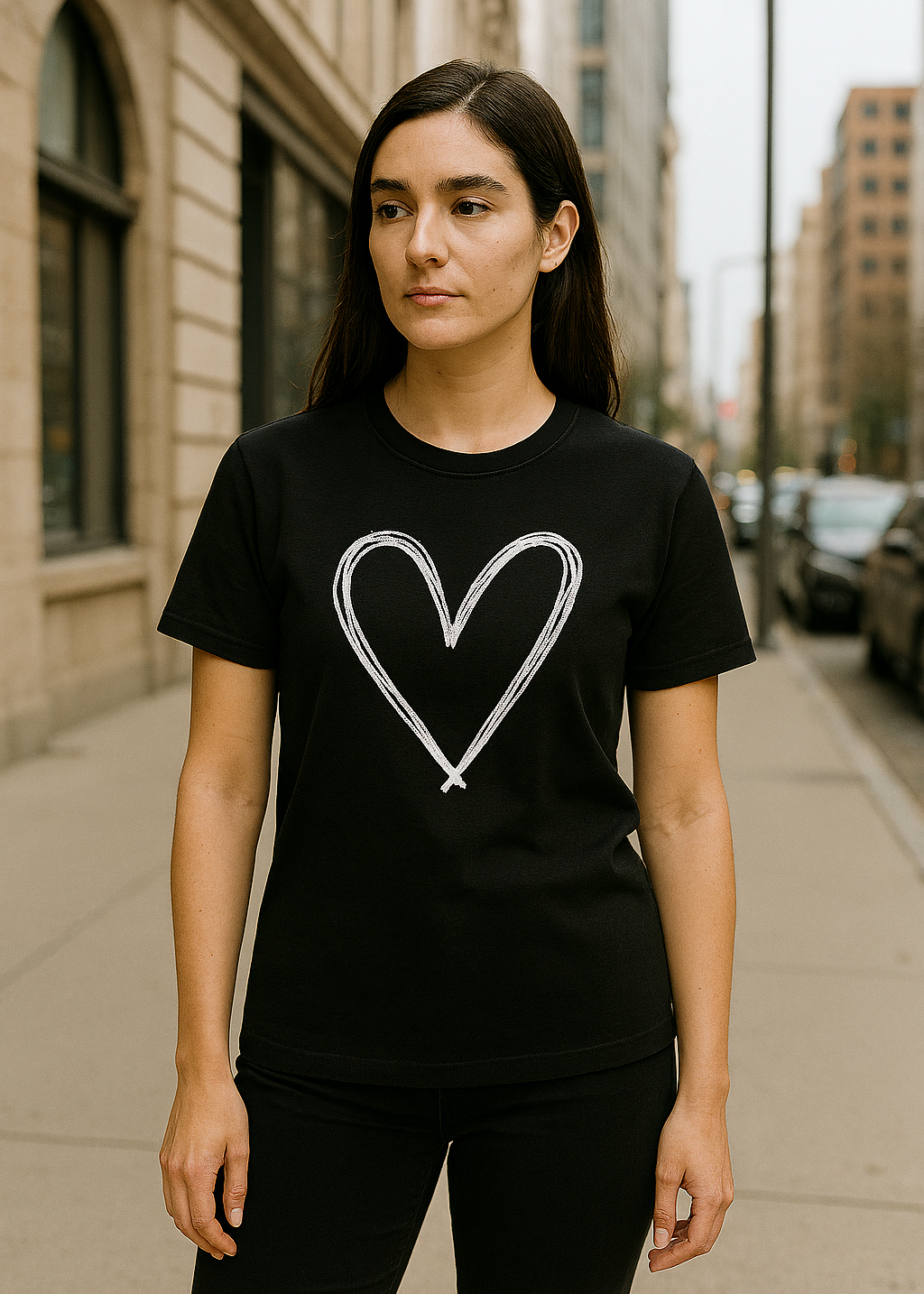 Scribble Heart Tee