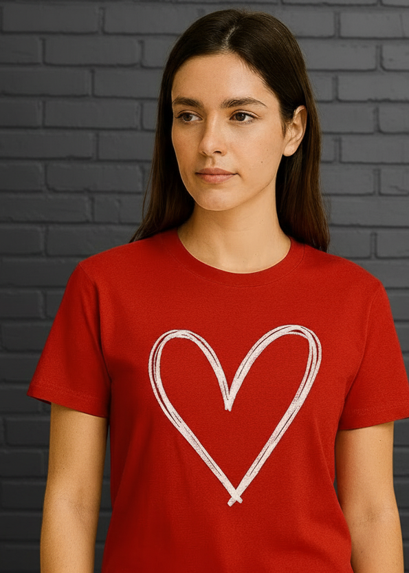 Scribble Heart Tee